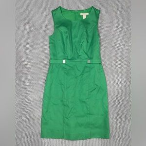 LIKE NEW Banana Republic Cotton Green Dress Size 0